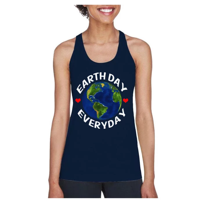 Climate Change Activism Earth Day Environmental Funny Women's Racerback Tank