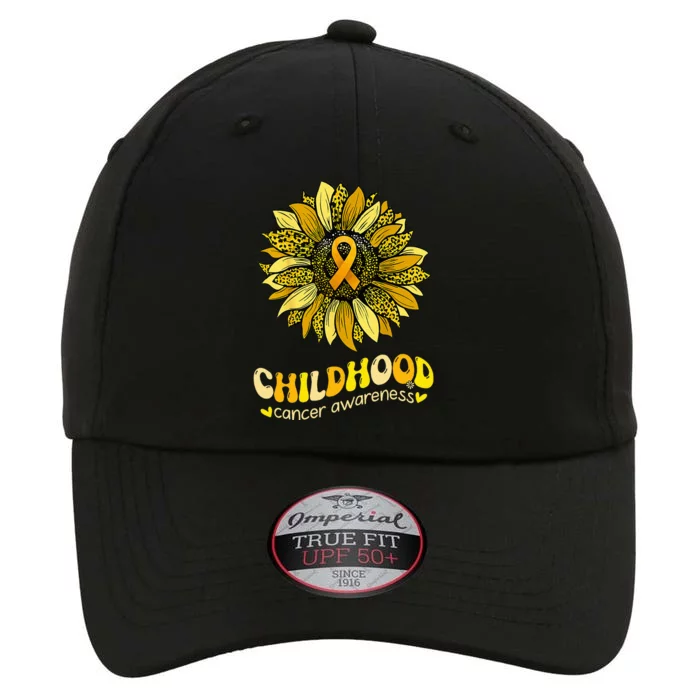 Childhood Cancer Awareness Leopard Yellow Sunflower The Original Performance Cap