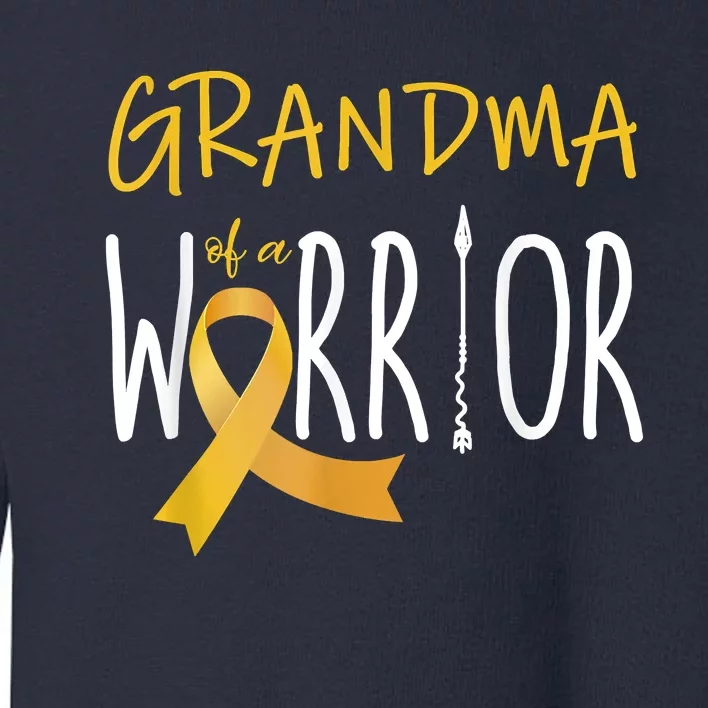 Childhood Cancer Awareness Grandma Of A Warrior Toddler Sweatshirt