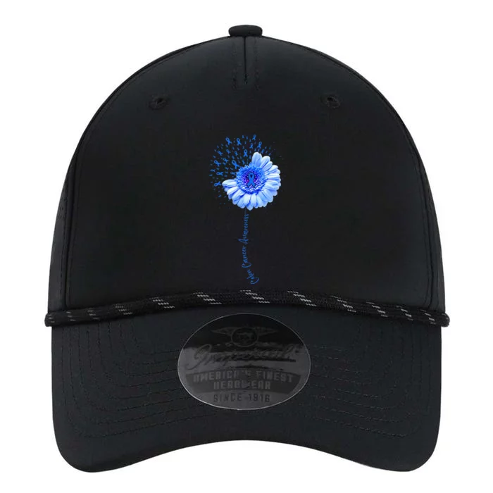 Colon Cancer Awareness Flower Survivor Fighter Performance The Dyno Cap