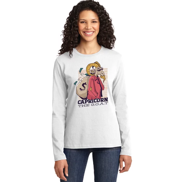 Capricorn Ladies Long Sleeve Shirt