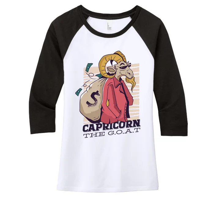 Capricorn Women's Tri-Blend 3/4-Sleeve Raglan Shirt