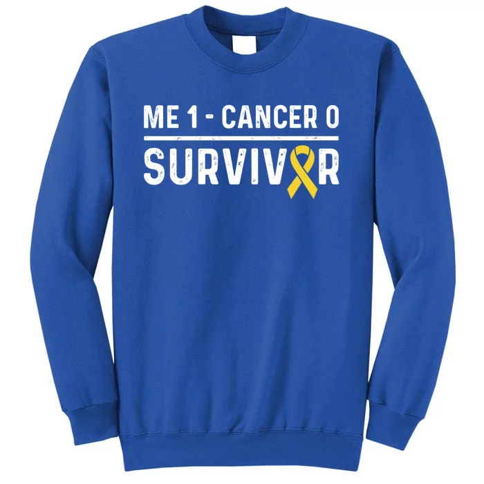 Childhood Cancer Awareness Ribbon Survivor Remission Cool Gift Tall Sweatshirt