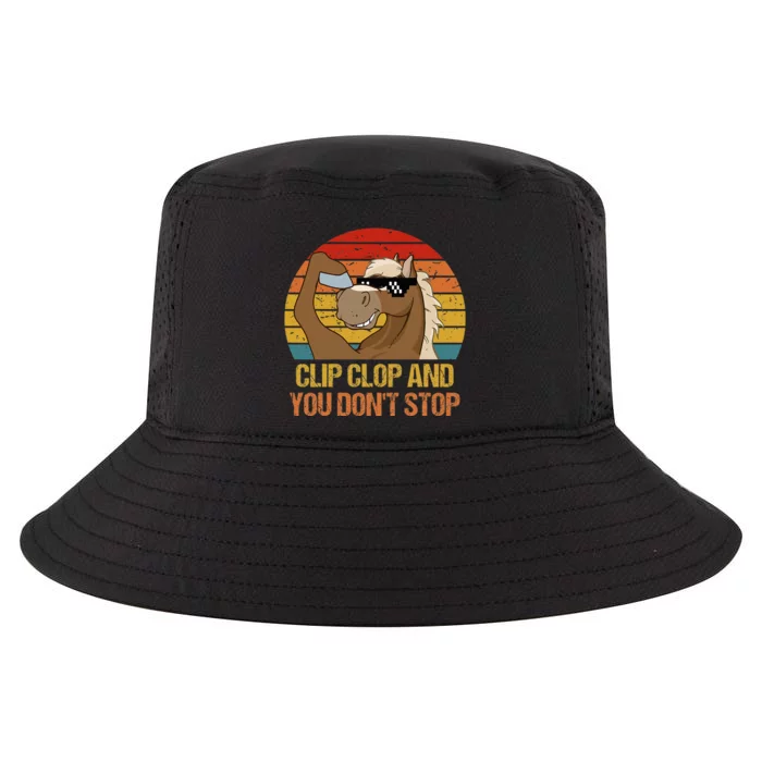 Clip Clop And You DonT Stop Funny Horse Quote Cool Comfort Performance Bucket Hat