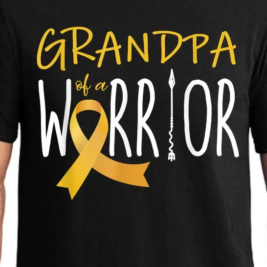 Childhood Cancer Awareness Grandpa Of A Warrior Pajama Set