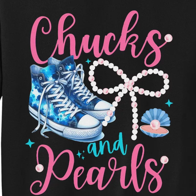 Cute Chucks And Pearls Black History Proud Women Mother Girl Sweatshirt