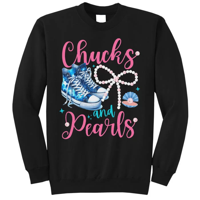 Cute Chucks And Pearls Black History Proud Women Mother Girl Sweatshirt