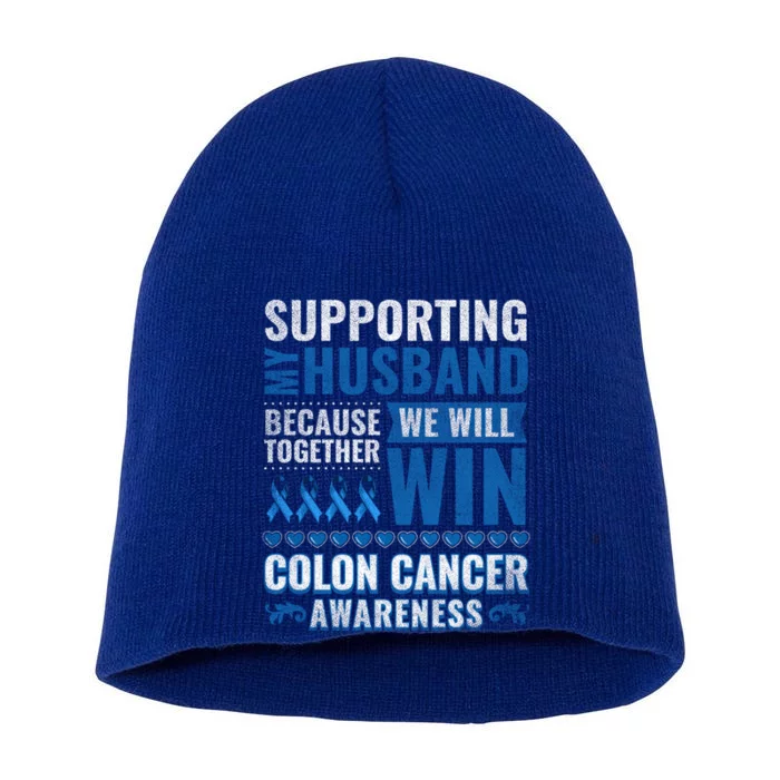 Colon Cancer Awareness Colonoscopy Support Husband Gift Funny Gift Short Acrylic Beanie