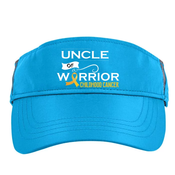 Childhood Cancer Awareness Uncle Of A Warrior Adult Drive Performance Visor