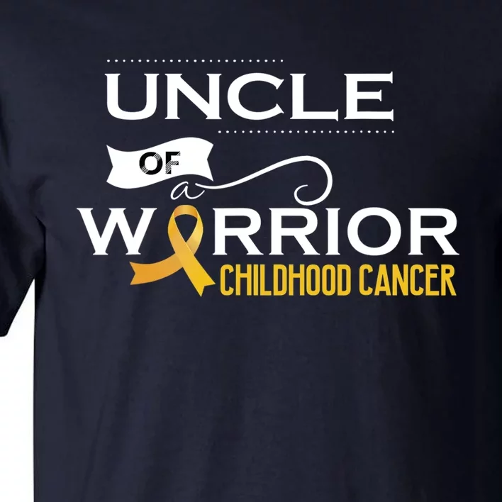 Childhood Cancer Awareness Uncle Of A Warrior Tall T-Shirt