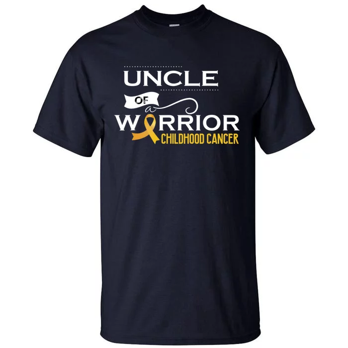 Childhood Cancer Awareness Uncle Of A Warrior Tall T-Shirt