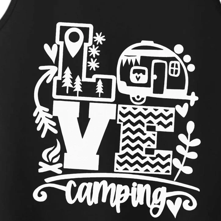 Camping Camping Apparel funny holiday vacation Performance Tank