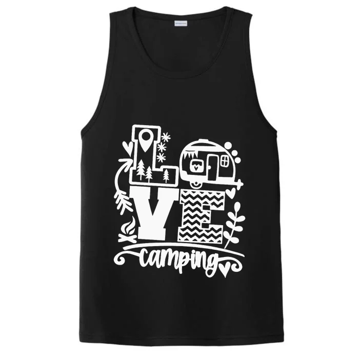 Camping Camping Apparel funny holiday vacation Performance Tank