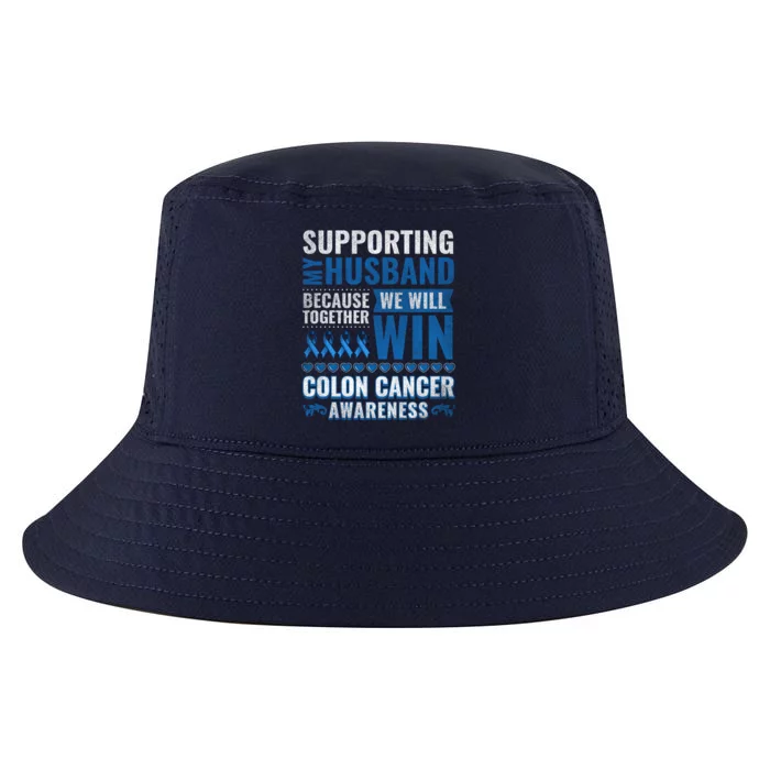 Colon Cancer Awareness Colonoscopy Support Husband Gift Cool Comfort Performance Bucket Hat