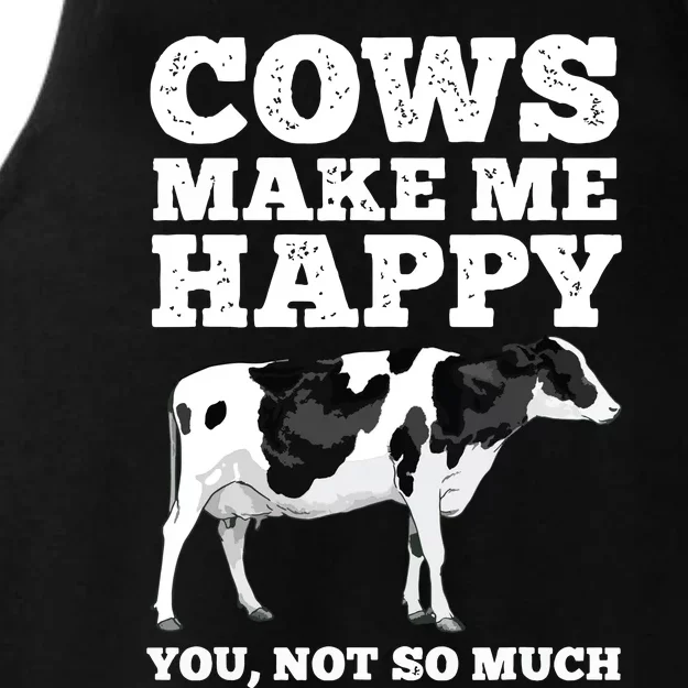 Cool Cow Art For Men Women Cow Farmer Dairy Cows Farm Animal Ladies Tri-Blend Wicking Tank