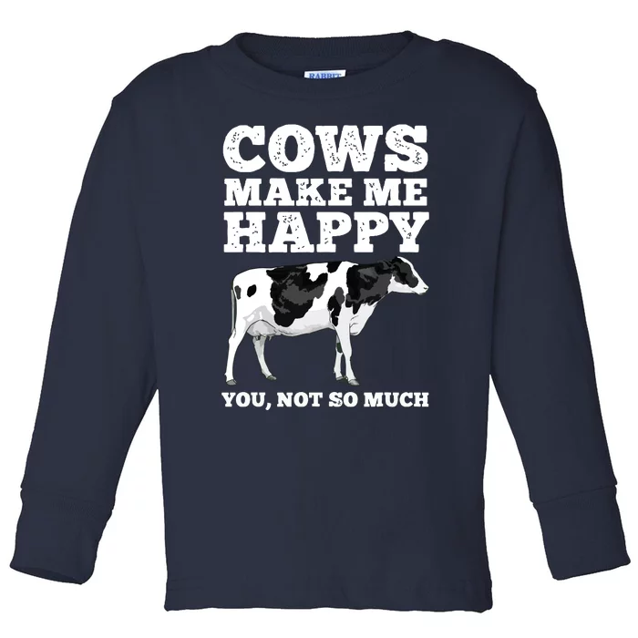 Cool Cow Art For Men Women Cow Farmer Dairy Cows Farm Animal Toddler Long Sleeve Shirt