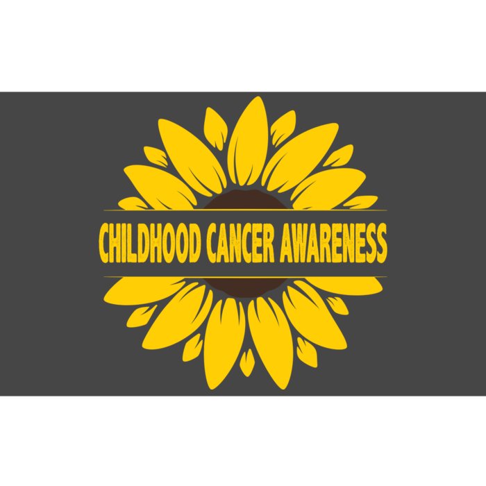 Childhood Cancer Awareness Sunflower Bumper Sticker