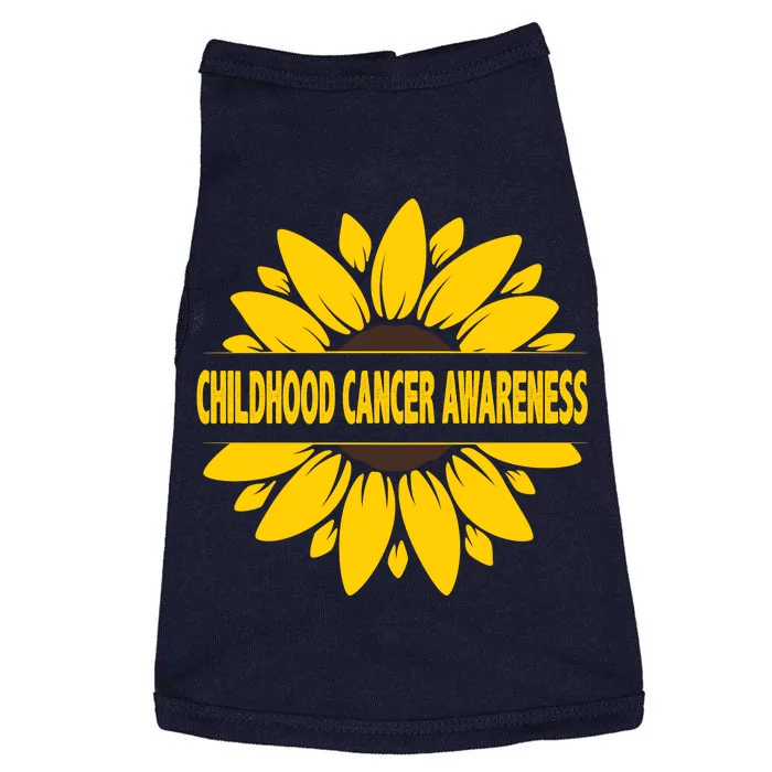 Childhood Cancer Awareness Sunflower Doggie Tank