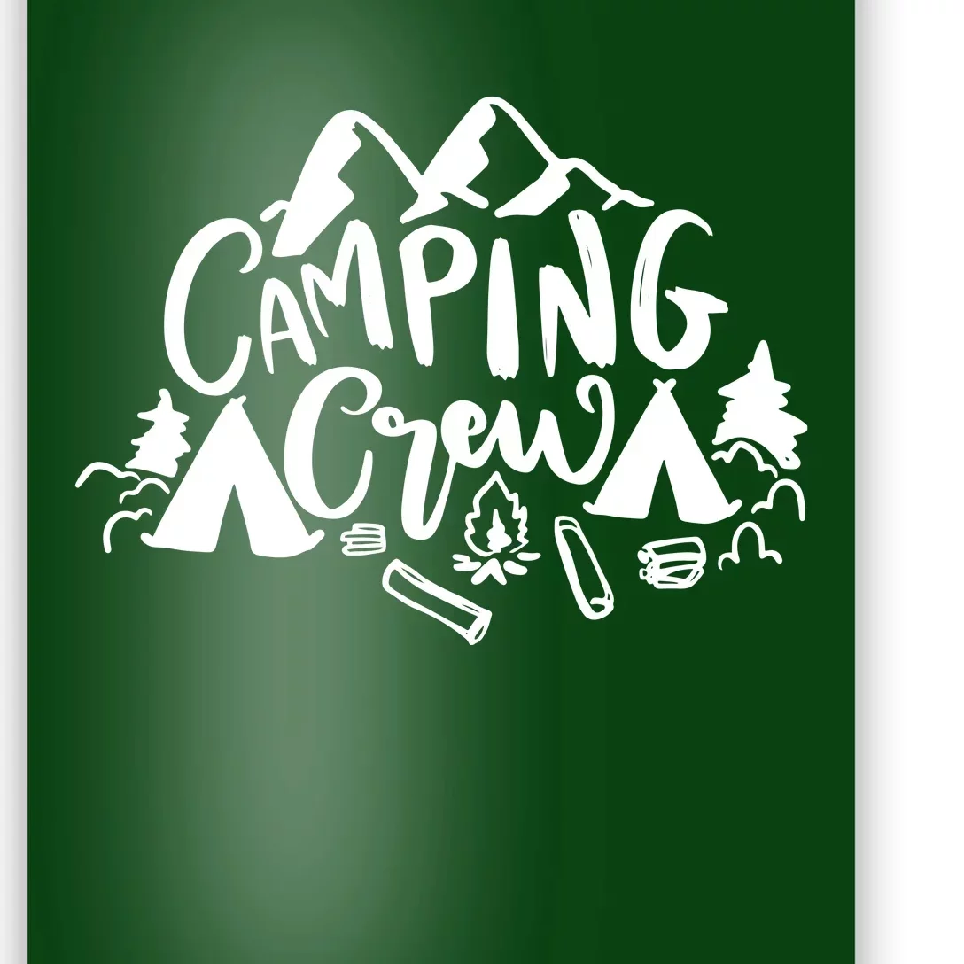 Camping Crew Adventure Mountain Poster