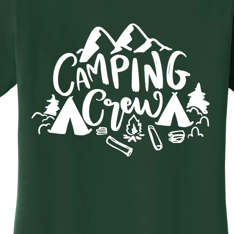 Camping Crew Adventure Mountain Women's T-Shirt