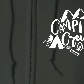 Camping Crew Adventure Mountain Full Zip Hoodie