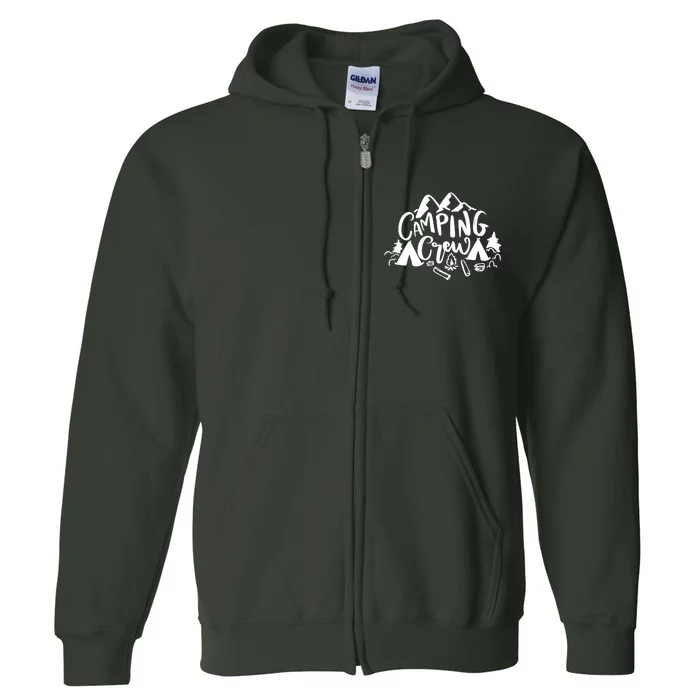 Camping Crew Adventure Mountain Full Zip Hoodie