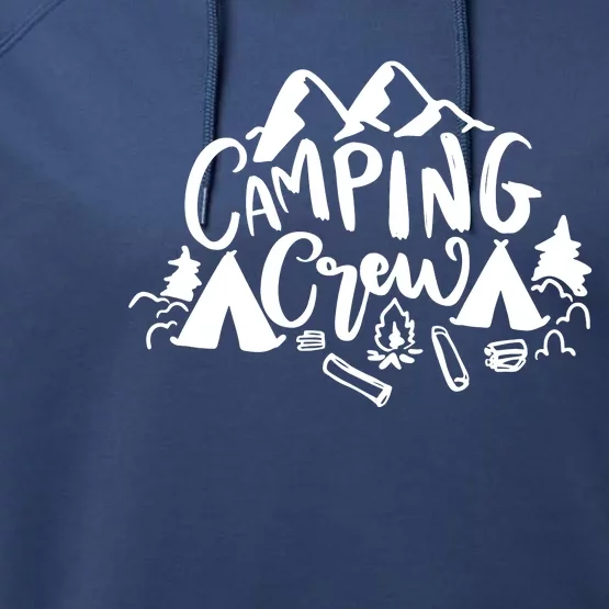 Camping Crew Adventure Mountain Performance Fleece Hoodie