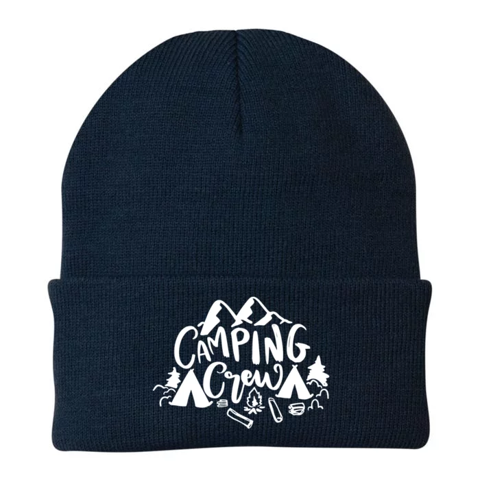 Camping Crew Adventure Mountain Knit Cap Winter Beanie