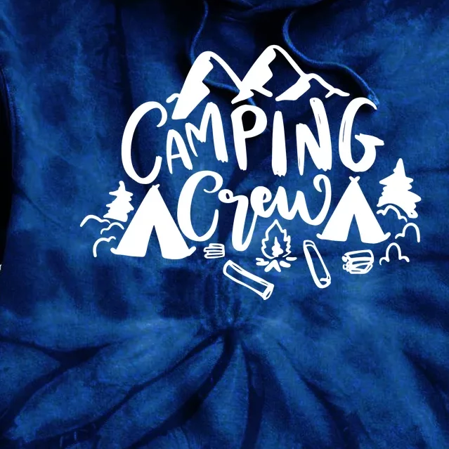 Camping Crew Adventure Mountain Tie Dye Hoodie