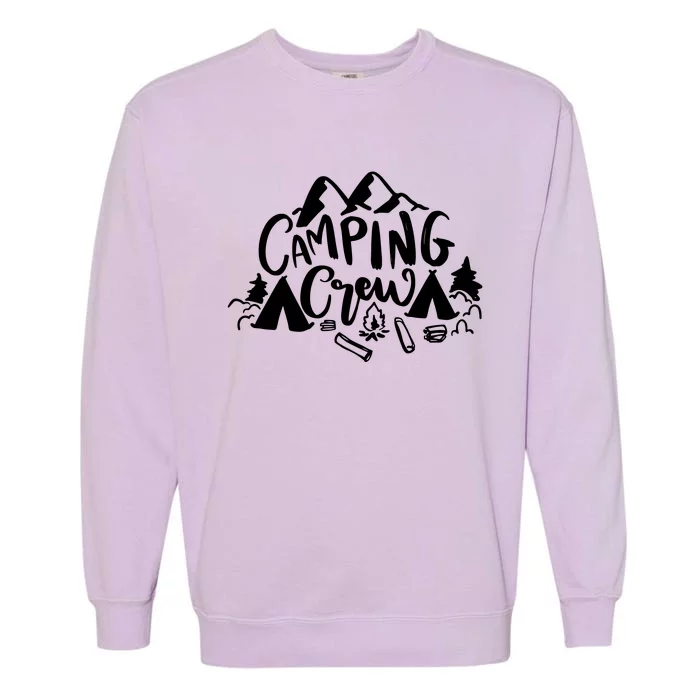 Camping Crew Adventure Mountain Garment-Dyed Sweatshirt