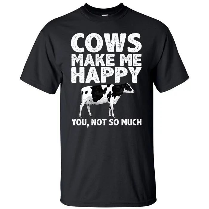 Cool Cow Art For  Cow Farmer Dairy Cows Farm Animal Tall T-Shirt