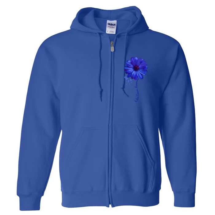 Colon Cancer Awareness Family Funny Gift Survivor Pretty Gift Full Zip Hoodie