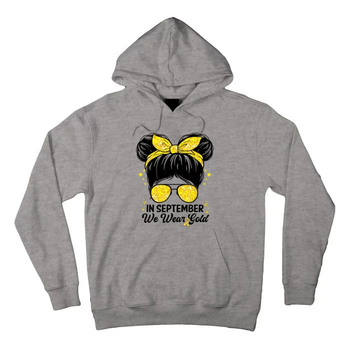 Childhood Cancer Awareness | In September We Wear Gold Cute Tall Hoodie