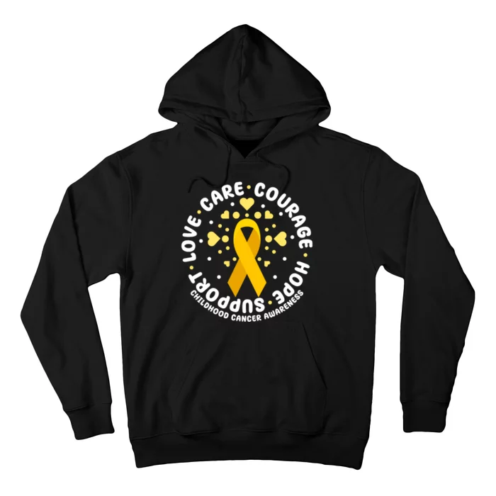 Childhood Cancer Awareness Support Family Hoodie