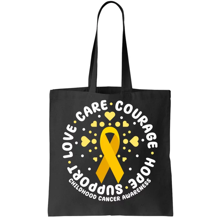 Childhood Cancer Awareness Support Family Tote Bag