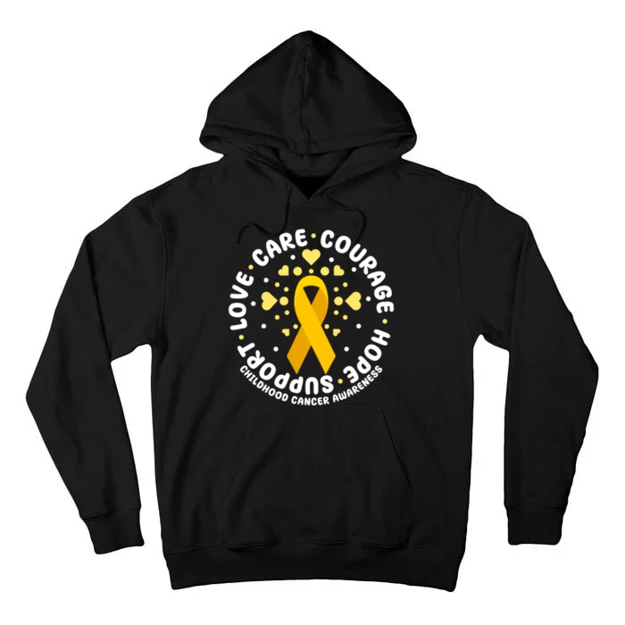 Childhood Cancer Awareness Support Family Tall Hoodie