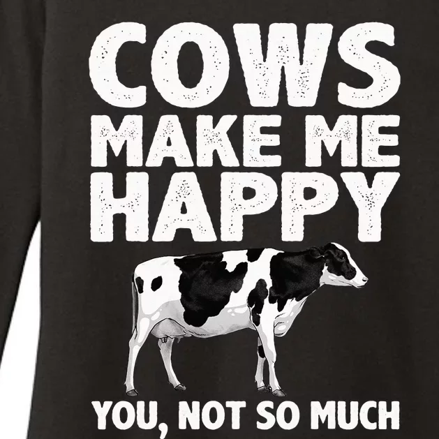 Cool Cow Art For Cow Farmer Dairy Cows Farm Animal Womens CVC Long Sleeve Shirt