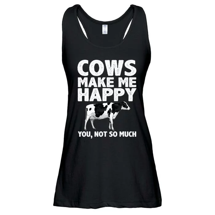 Cool Cow Art For Cow Farmer Dairy Cows Farm Animal Ladies Essential Flowy Tank