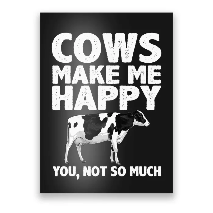 Cool Cow Art For Cow Farmer Dairy Cows Farm Animal Poster