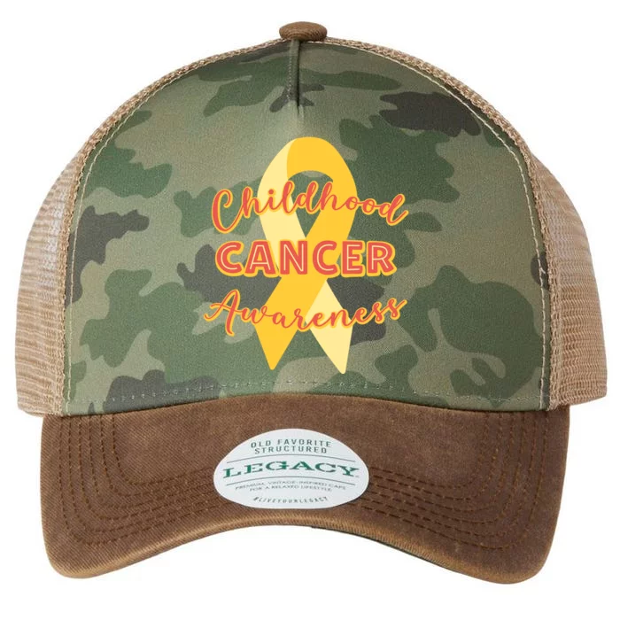 Childhood Cancer Awarebess Golden Gold Robbon Legacy Tie Dye Trucker Hat