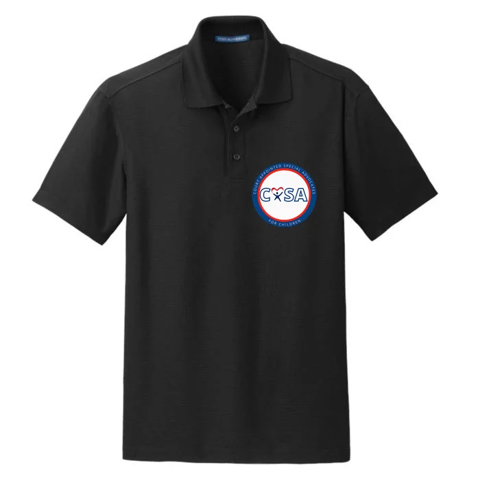 Casa Court Appointed Special Advocates Logo Dry Zone Grid Performance Polo