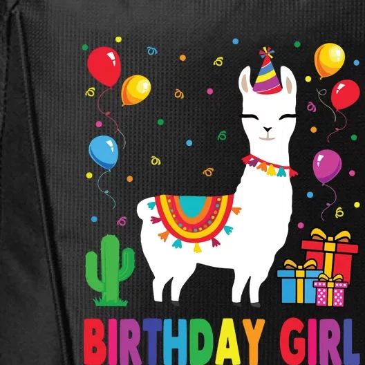 Cool Cute Alpaca Llama Cactus Birthday Girl Party Animal 3090 City Backpack