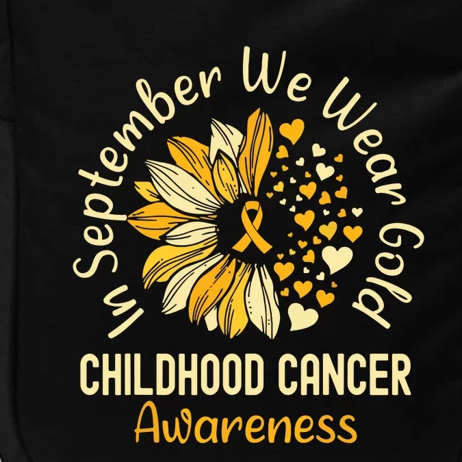 Childhood Cancer Awareness In September We Wear Gold Impact Tech Backpack