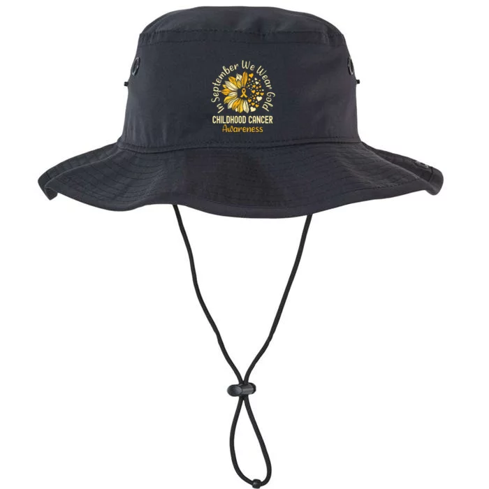 Childhood Cancer Awareness In September We Wear Gold Legacy Cool Fit Booney Bucket Hat