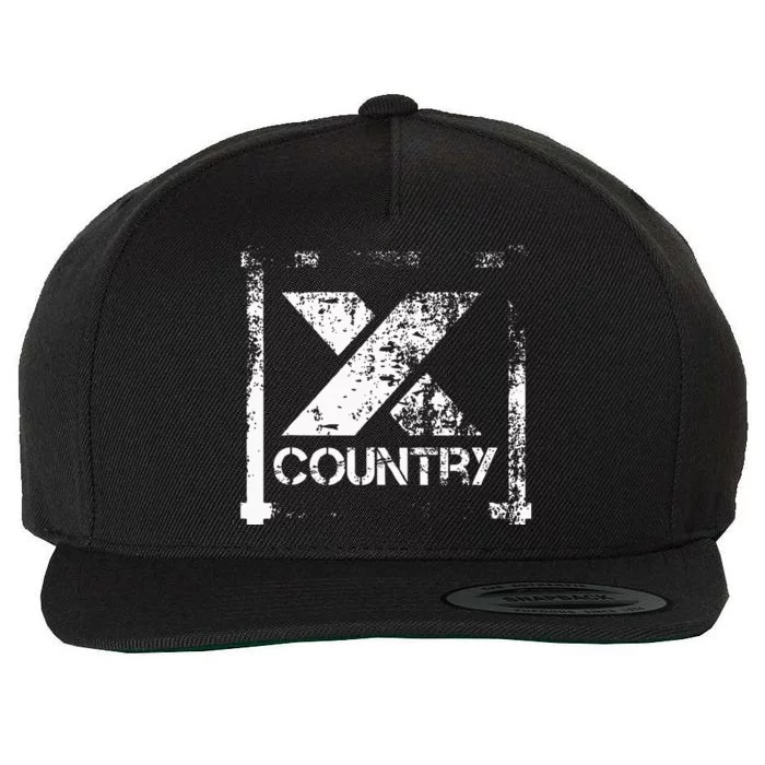 Cross Country Athlete Track Running Wool Snapback Cap