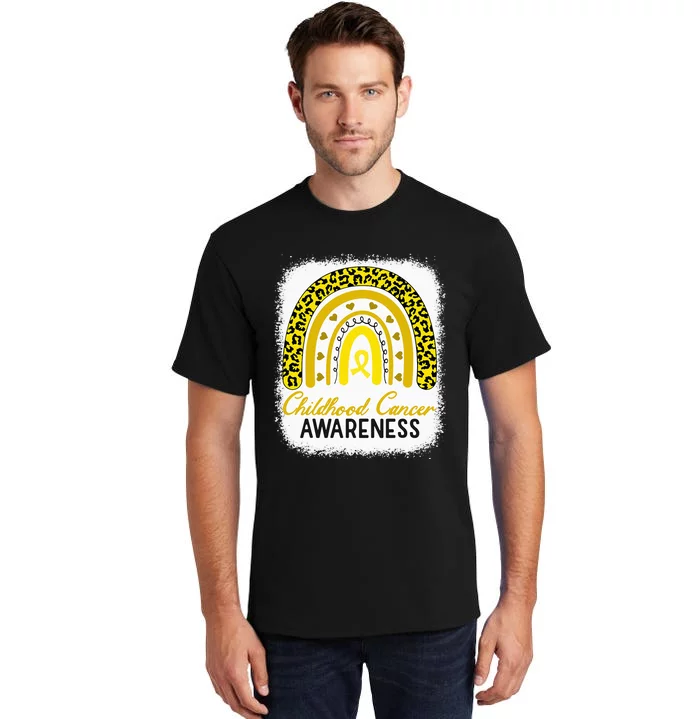 Childhood Cancer Awareness Hope Support Strong Warrior Tall T-Shirt