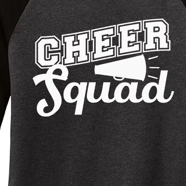 Cute Cheerleader Art Women Girls Cheer Squad Cheer Flyer Women's Tri-Blend 3/4-Sleeve Raglan Shirt