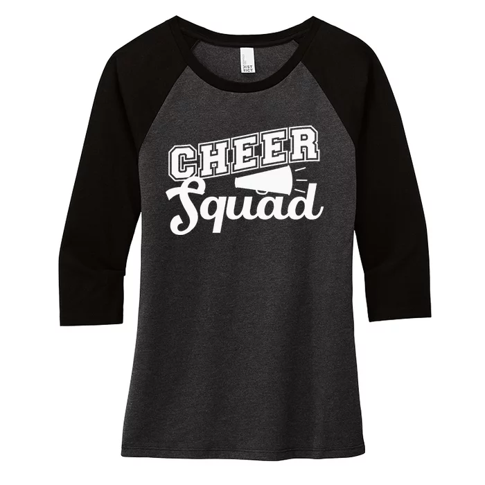 Cute Cheerleader Art Women Girls Cheer Squad Cheer Flyer Women's Tri-Blend 3/4-Sleeve Raglan Shirt