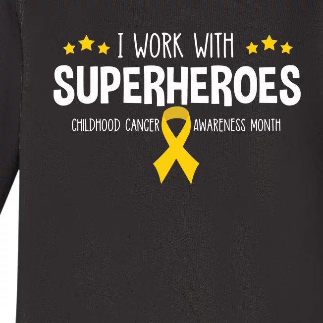 Childhood Cancer Awareness Rn Nurse Pediatric Oncology Baby Long Sleeve Bodysuit