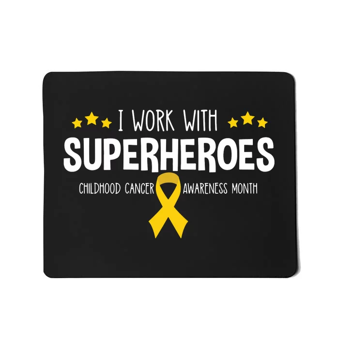 Childhood Cancer Awareness Rn Nurse Pediatric Oncology Mousepad